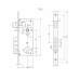 Замок врезной с секретным цилиндром 60мм.5 кл. ADDEN BAU. LOCK 4585 5-60B D CHROME (цвет ХРОМ БЛЕСТЯЩИЙ)