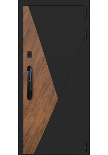 Стальная дверь "Plata" (адаптивная замковая часть под механику, умную ручку, биометрический замок)